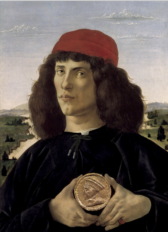 Young Man Holding a Medal of Cosimo de’ Medici