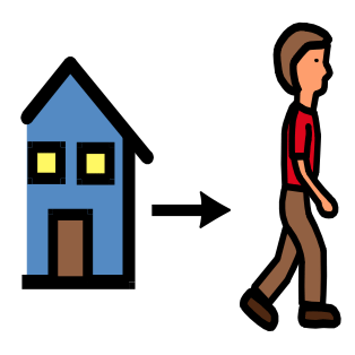 <p>away from</p>