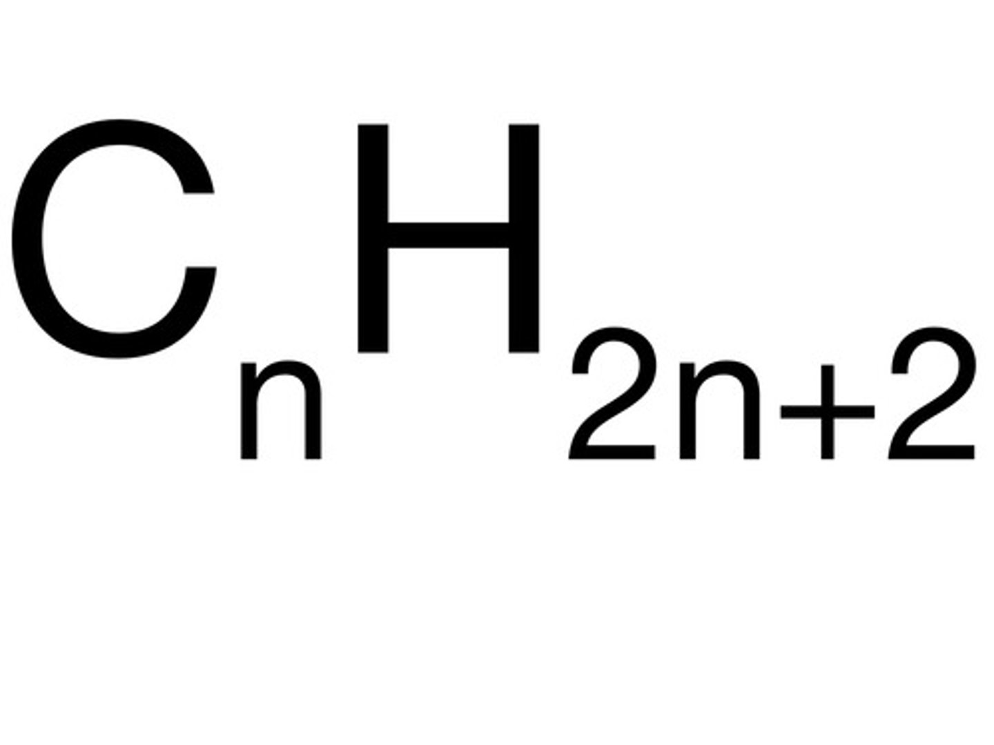 <p>CnH2n+2</p>