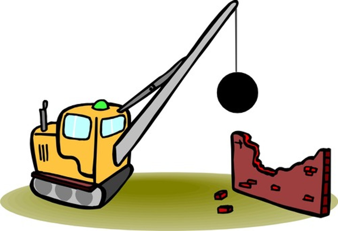 <p>the act of demolishing (n)</p>