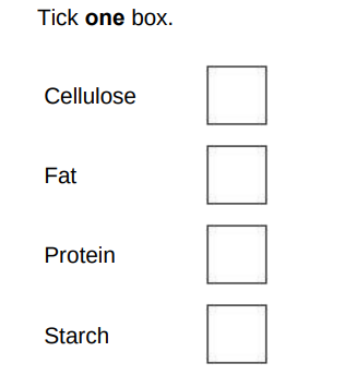 <p>Which substance do plants make using nitrate ions?(1)</p>