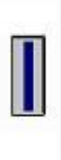 <p>Silver Bar with one 1/8th inch horizontal blue line</p>