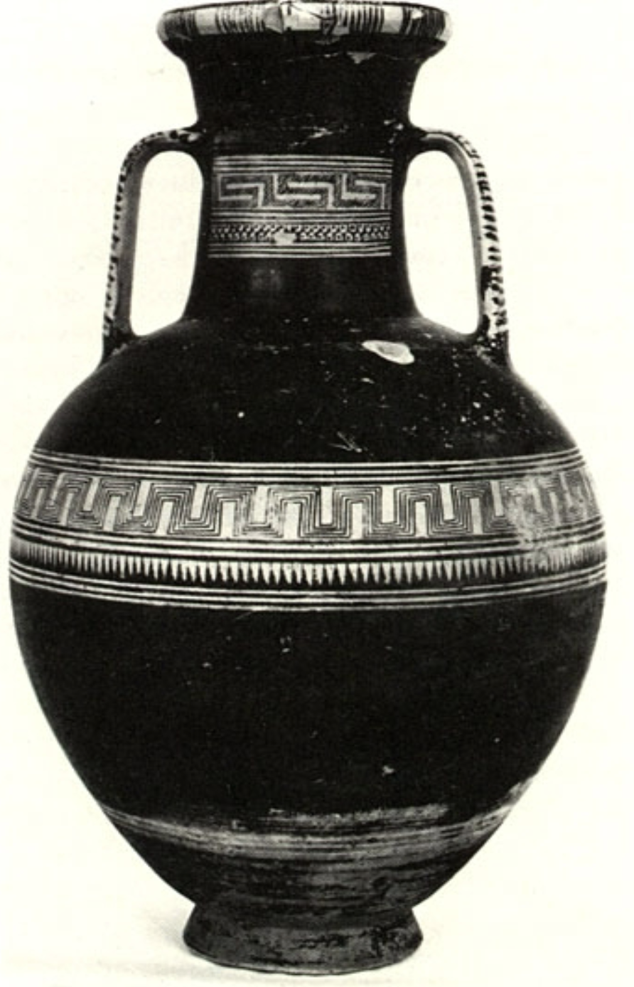 <p>Geometric pottery style</p>