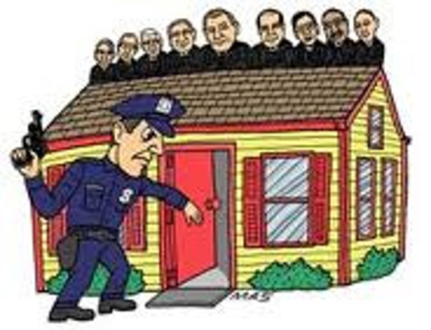 <p>no illegal searches or seizures</p>