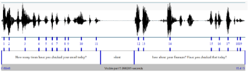 <ul><li><p>there are roughly ~3-5 syllables per second (~3-5 HZ) in typical speech </p><ul><li><p>i.e. duration of each syllable: ~200-300 ms </p></li></ul></li><li><p><strong>syllable</strong> - a unit of pronunciation having one vowel sound, with or without surrounding consonants, forming the whole or a part of a word </p></li></ul><p></p>