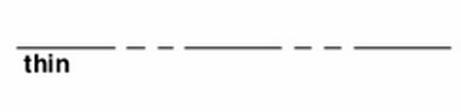 <p>Used to indicate property lines, show relative position of moving parts.</p>