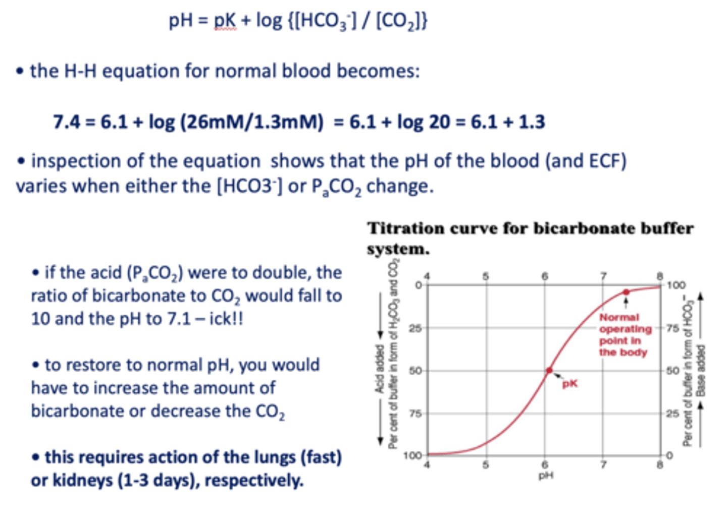 <p>- Increase bicarbonate</p><p>- Decrease CO2</p>
