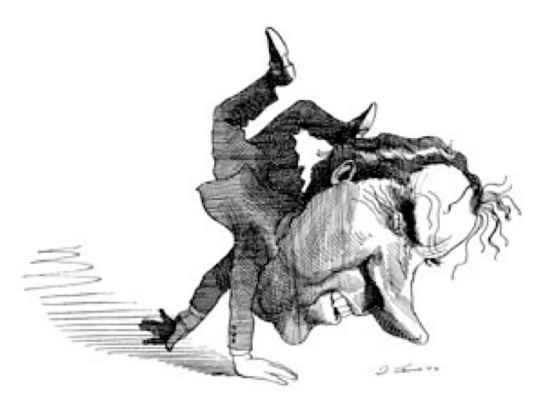 <p>US President Richard Nixon was a recurring subject in this artist’s illustrations. </p>