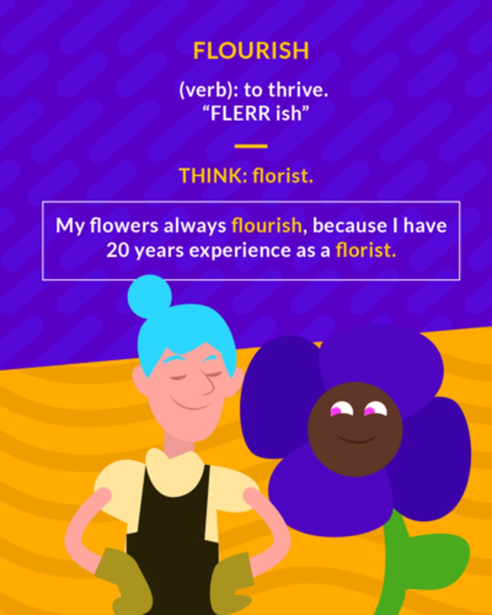 <p>(verb) to thrive, to grow well</p><p>(verb) to thrive</p>