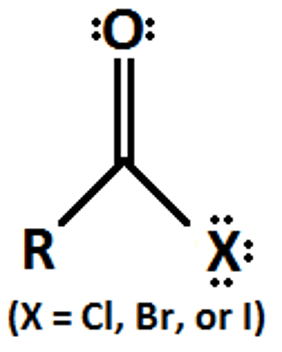 <p>-oyl halide</p><p>(-carbonyl halide)</p>