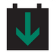<p>this green arrow on a lane use control signal means that:</p>
