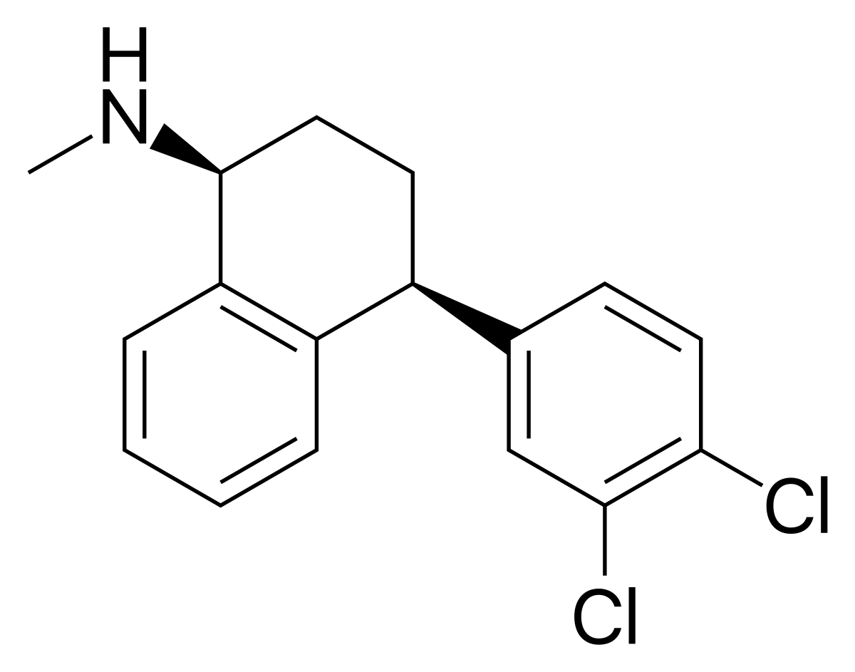 <p>Sertraline - how many H bond acceptors + H bond donors does it have? </p>