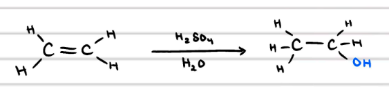 <p>H2SO4 OR H3PO4, H2O</p>