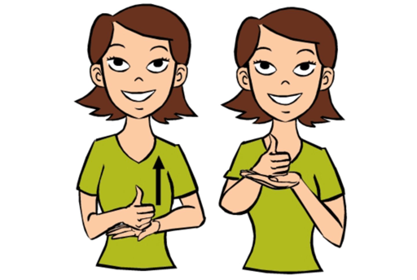 <p>Place your dominant hand on top of your non-dominant palm and move both hands upwards.</p>