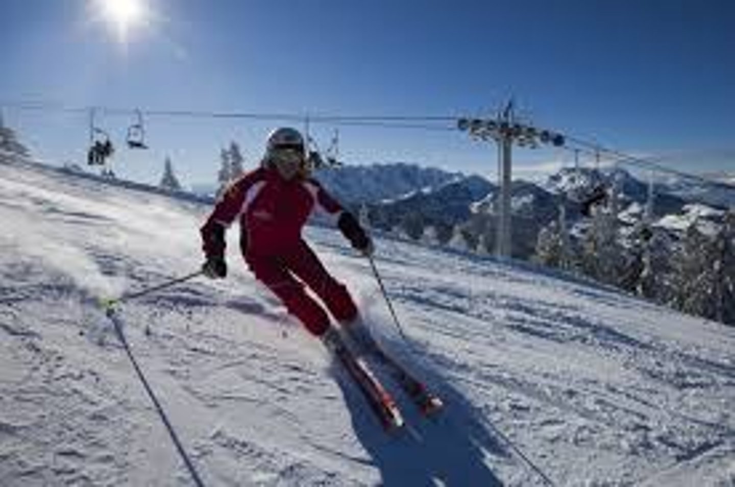 <p>to ski downhill</p>