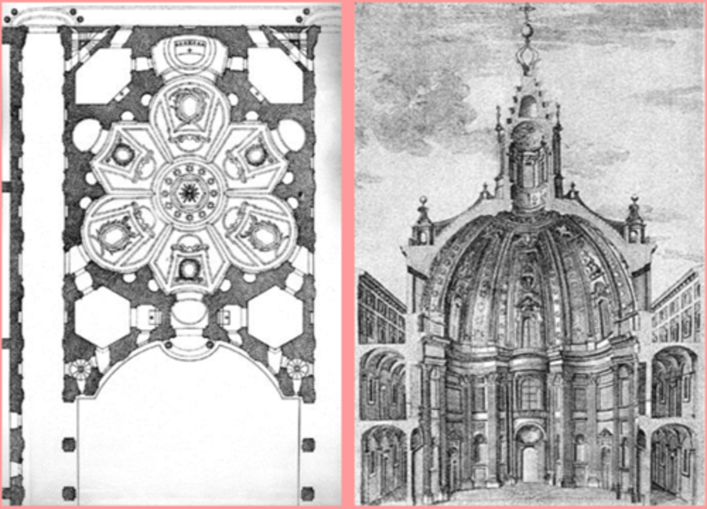 <p>1642</p><p>Borromini</p><p>Rome</p>