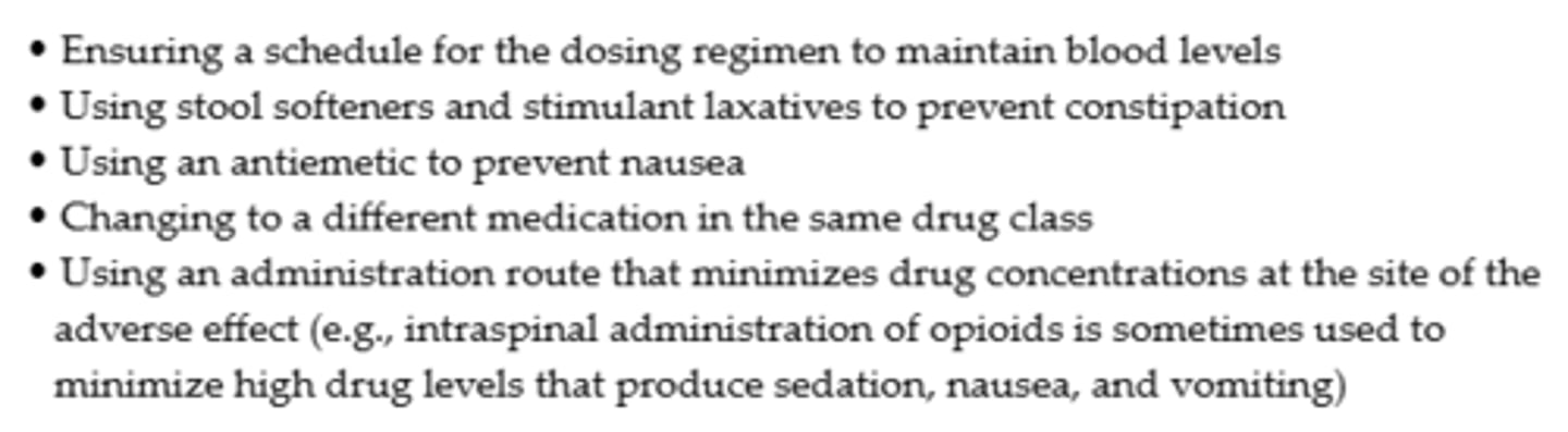 <p>- These include calculating equianalgesic doses, scheduling analgesic doses, titrating opioids, and selecting from the prescribed analgesic medications</p>