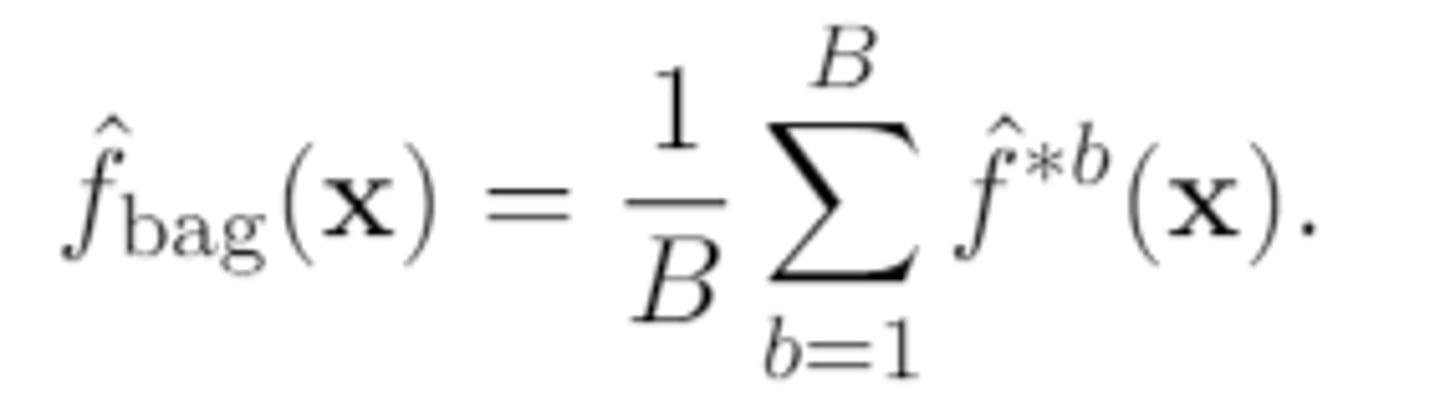 <p>the average of the B base predictions (which are also numeric)</p>