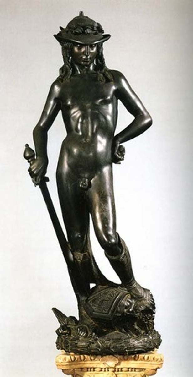 <p>Donatello, 1440-1460 (early renaissance), Italian sculpture</p>