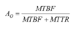 <ul><li><p>MTBF- Mean time Between Failures</p></li><li><p>MTTF- Mean Time to Repair</p></li></ul>