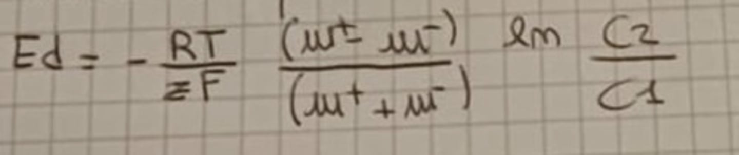 <p>u = Mobility</p><p>R = Universal gas constant</p><p>T = Temperature</p><p>z = Ion valency</p><p>C = Concentration</p>