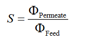 <p>Flow of the permeate relative to the feed. </p><p>Says something about flow</p>