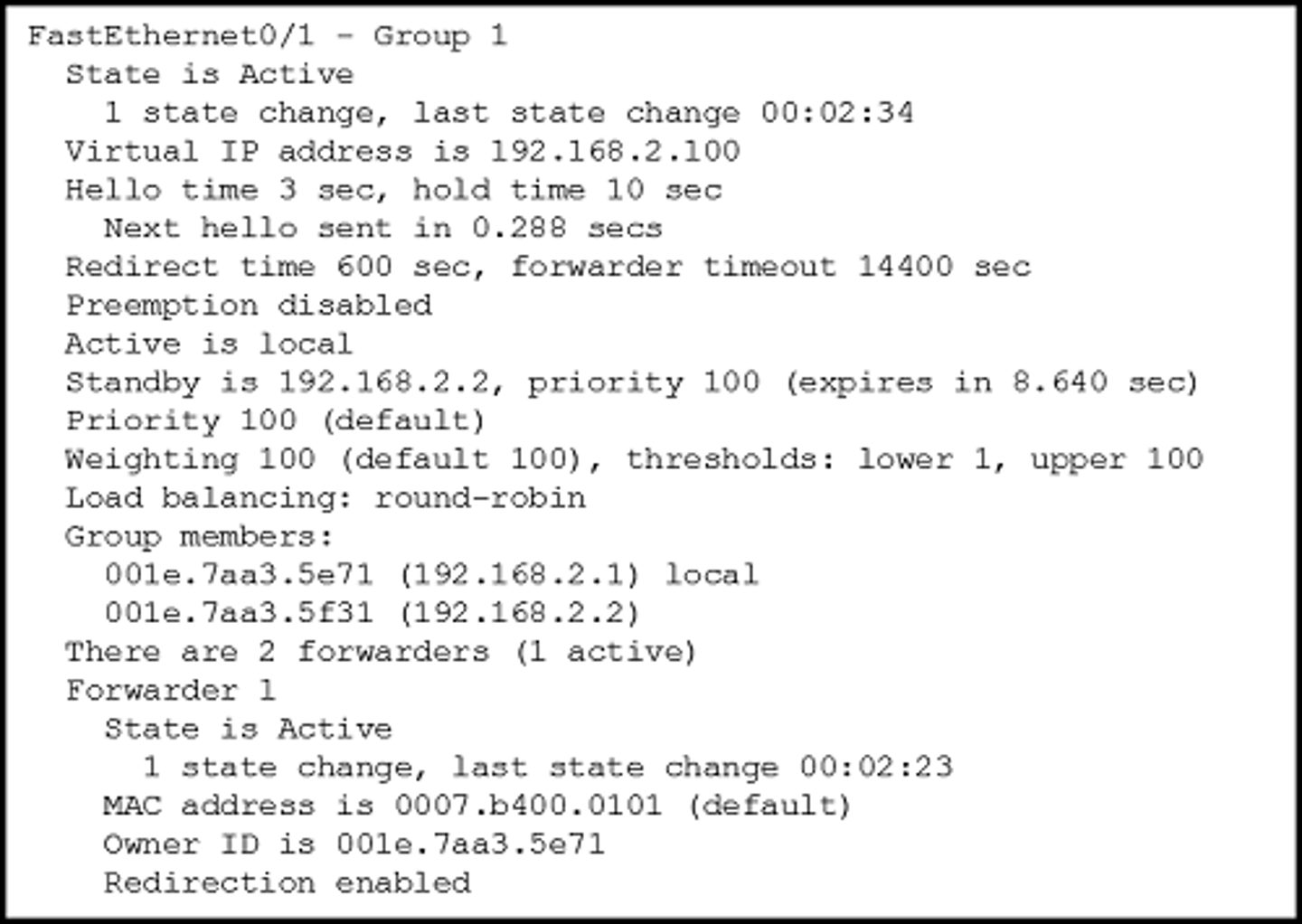 <p>192.168.2.100</p>