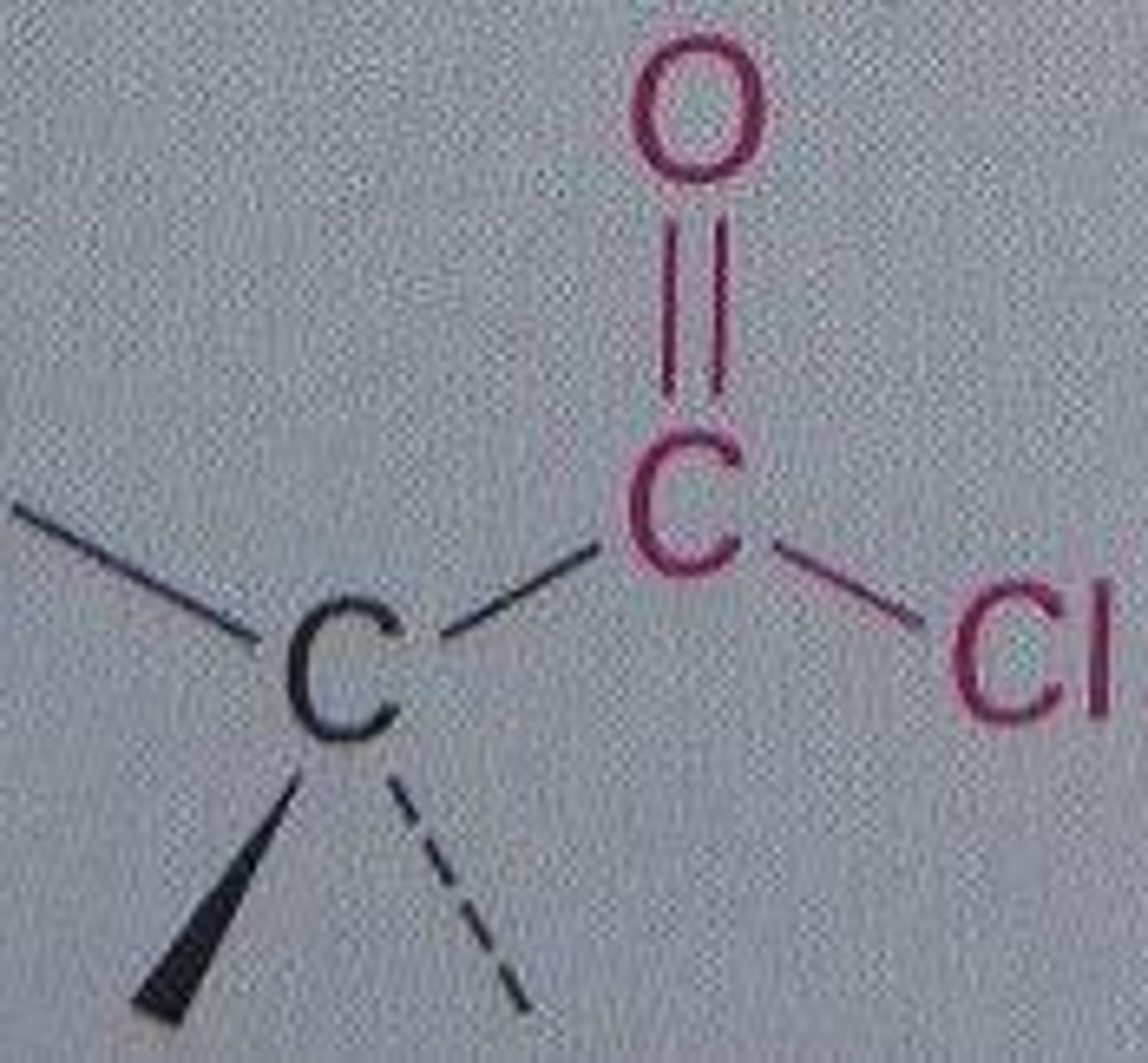 <p>R-C=O-Cl</p>