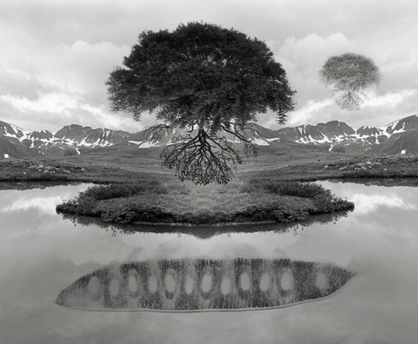 <p>Pioneer of multilayered imagery. Surreal landscapes that combine rocks, trees, and people.</p>