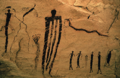 **Fremont rock painting from San Raphael Swell**, c. 2000–1000 BCE.

The Fremont people lived in southern Utah.
