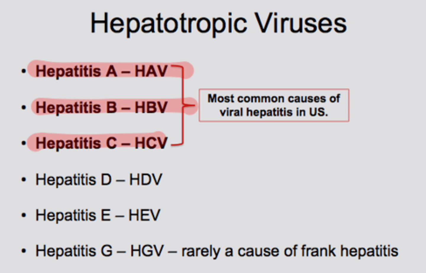<p>viruses that need hepatocytes as host cell</p><p>= A,B,B-delta, C,E [virus mutated in different form]</p>