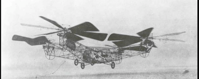 <p>de Bothezat helicopter, also known as the Jerome-de Bothezat Flying Octopus</p>