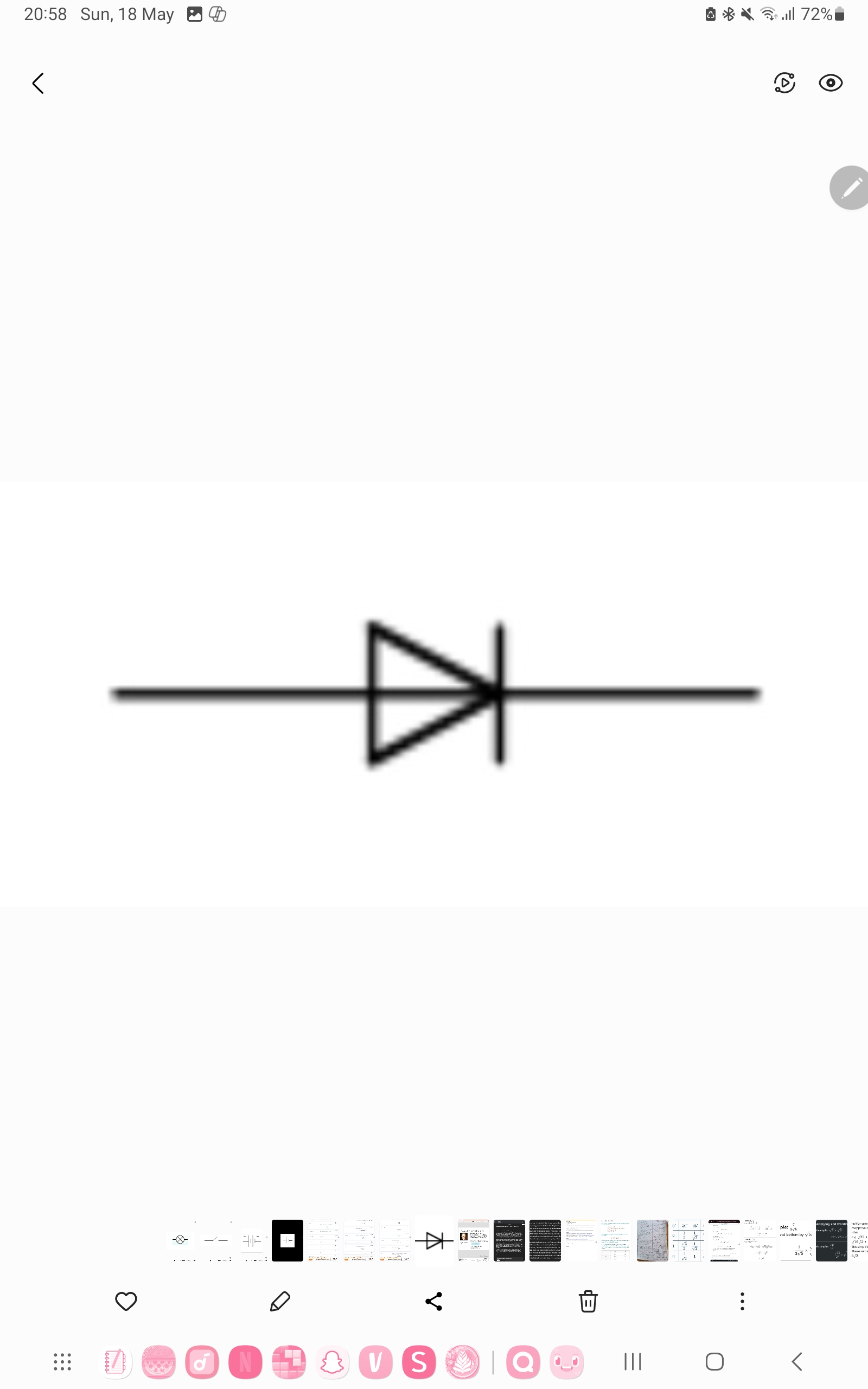 <p>A device that permits current to flow through it in only one direction.</p>