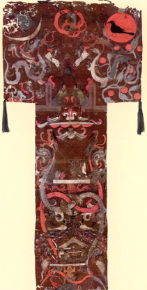 <p>What does the Painted Banner from the tomb of Marquess Dai suggest about religion in the Han Dynasty? What are its contents?</p>