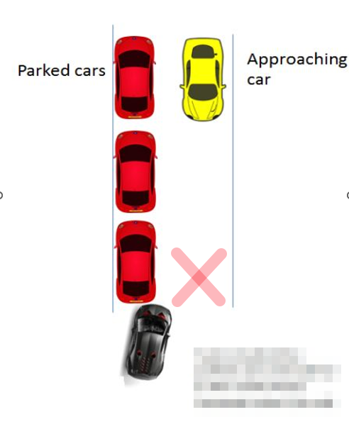 <p><strong>Look both ways</strong> to ensure the road is clear.</p>