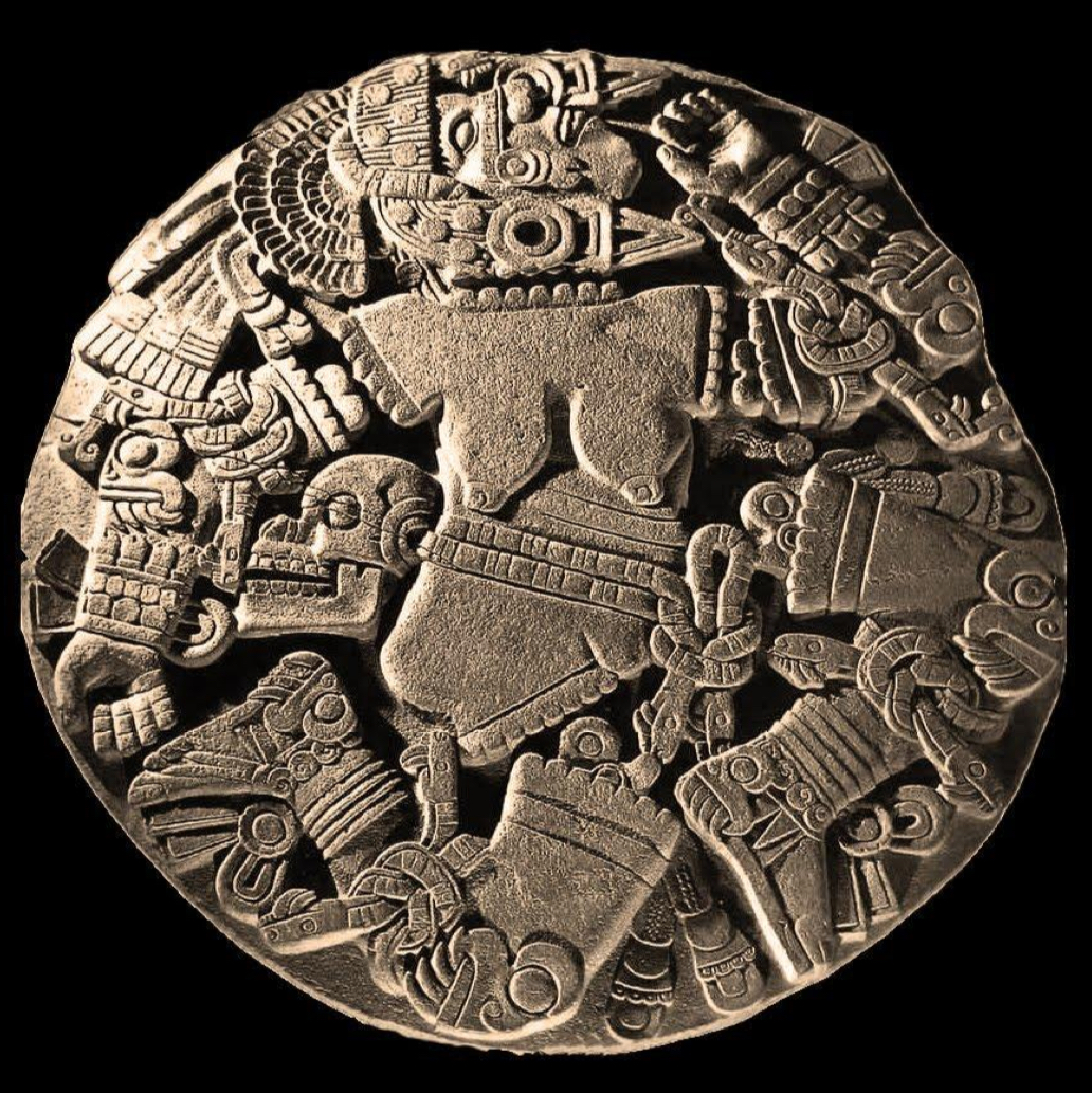 <p>Aztec, Coyolxauhqui Stone Disk</p>