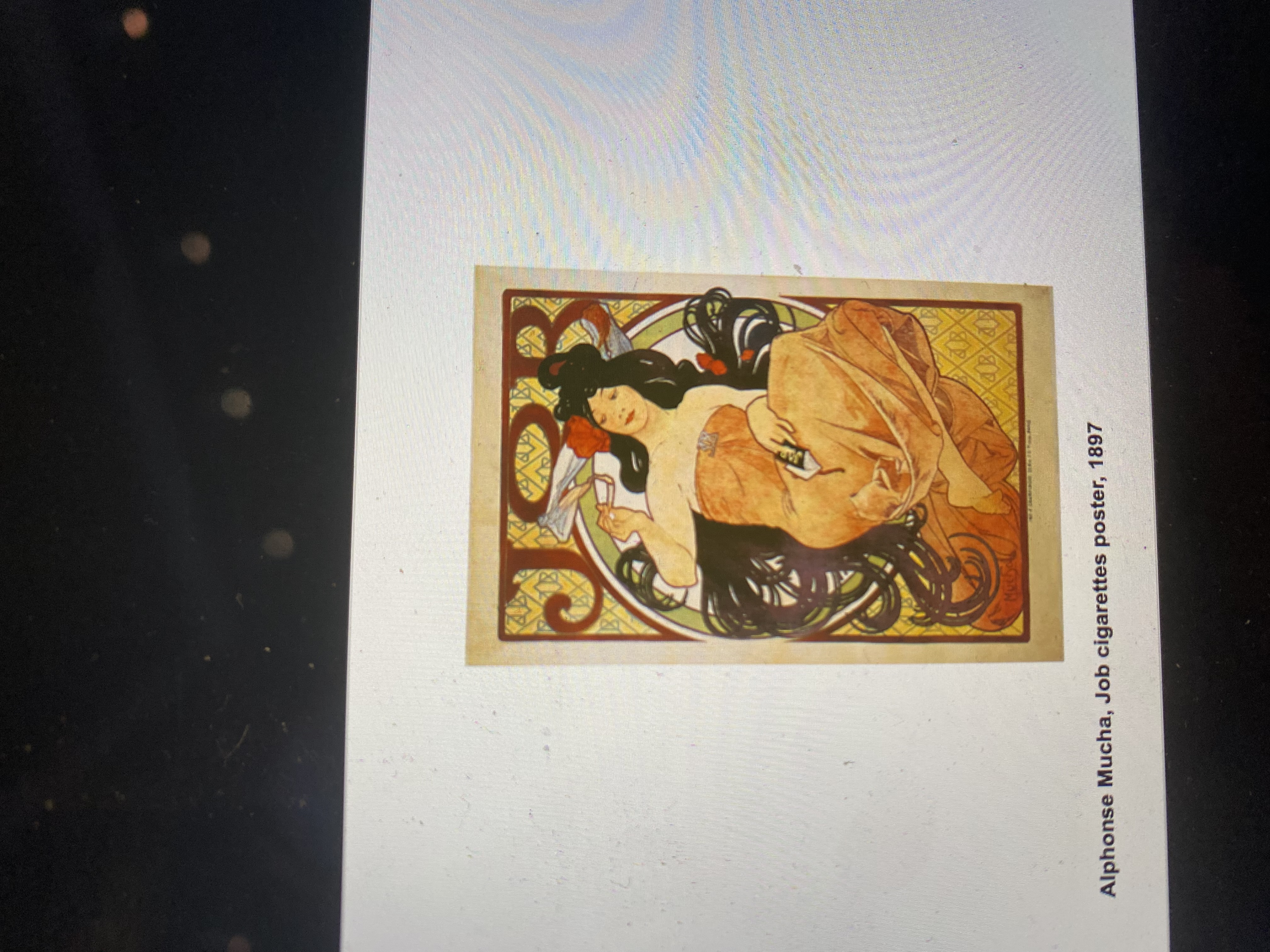 <p><span><strong>Alphonse Mucha, Job cigarettes poster, 1897</strong></span></p>