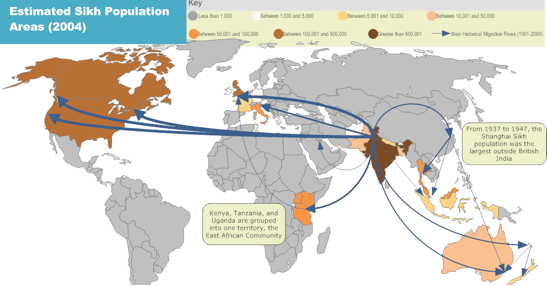 global diffusion and population distribution 
