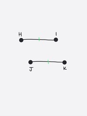 <p>the segments are of equal length</p>