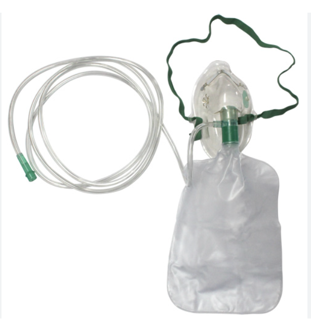 <p>Allows some exhaled air to enter the bag, oxygen = 40%-70%</p>