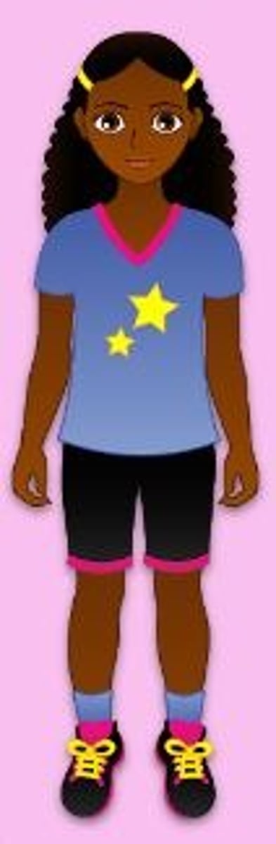 <p>Mina is tall, has brown hair, and is athletic.</p>
