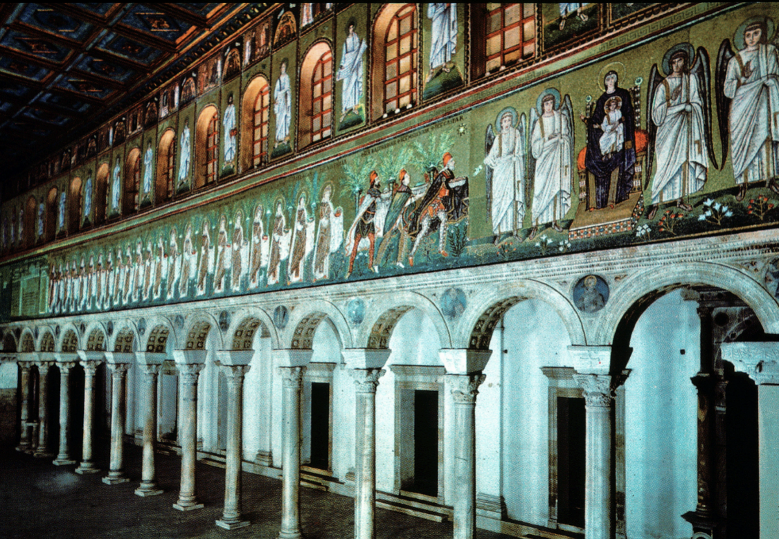 <p>Sant’Apollinare Nuovo, Ravenna, ca 520 CE</p>