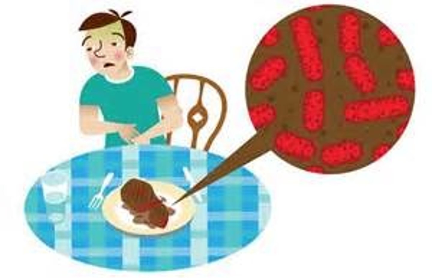 <p>intoxicación con alimentos, envenenamiento por comestibles</p>