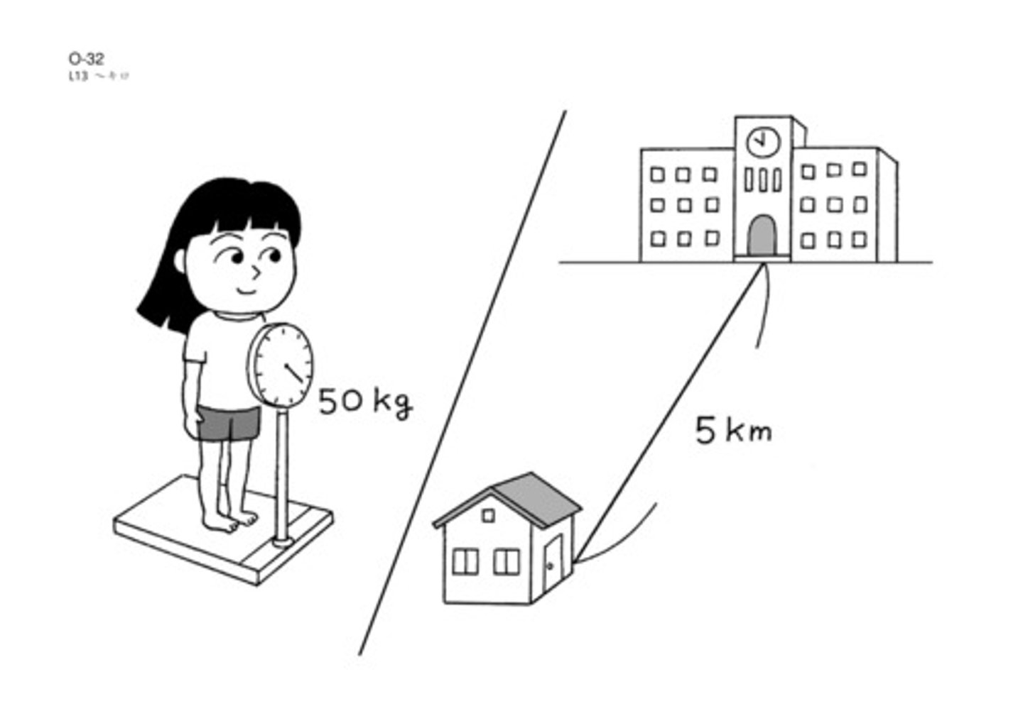 <p>kilometers; kilograms</p>
