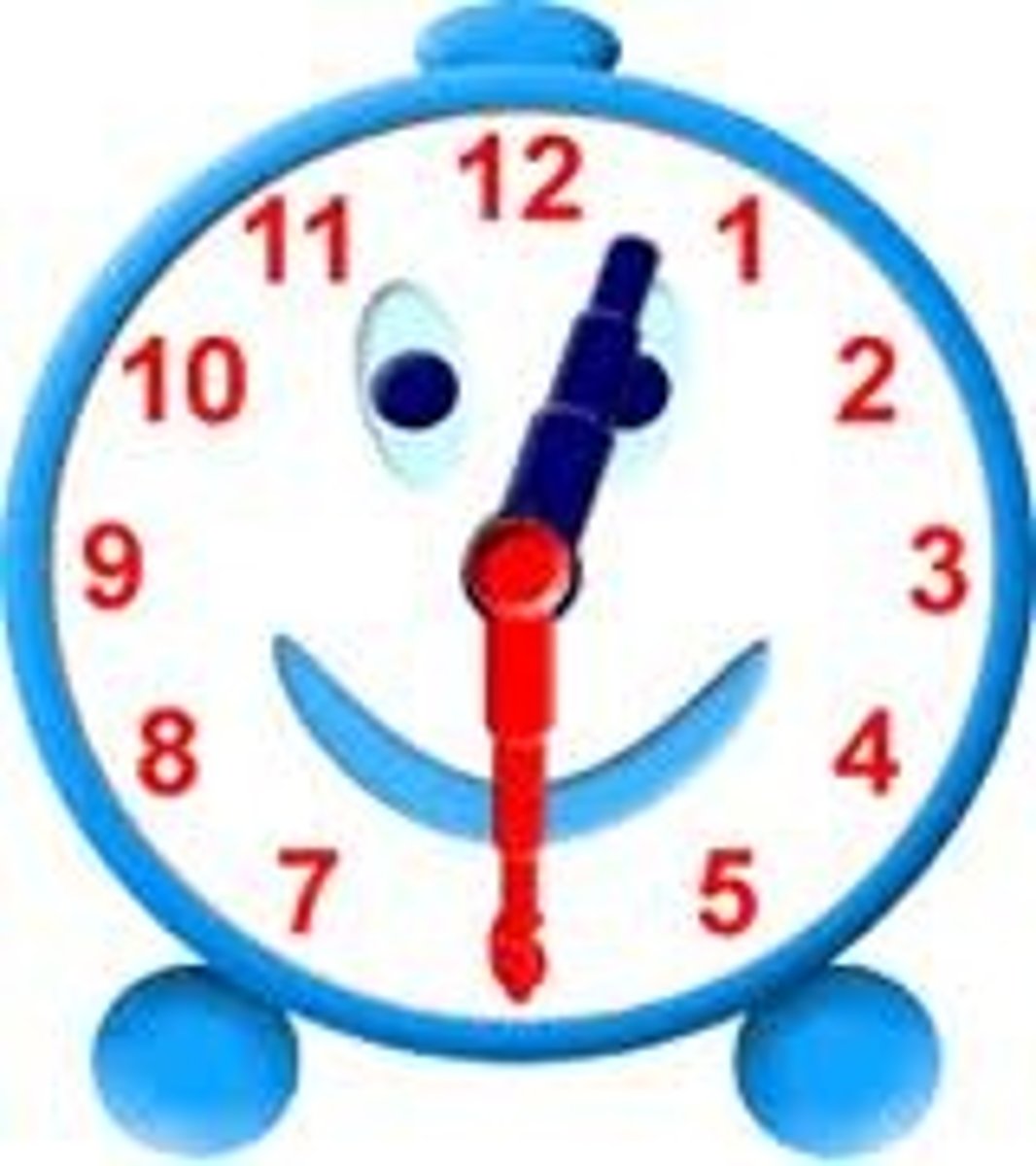 <p>Het is half één 's middags.</p>