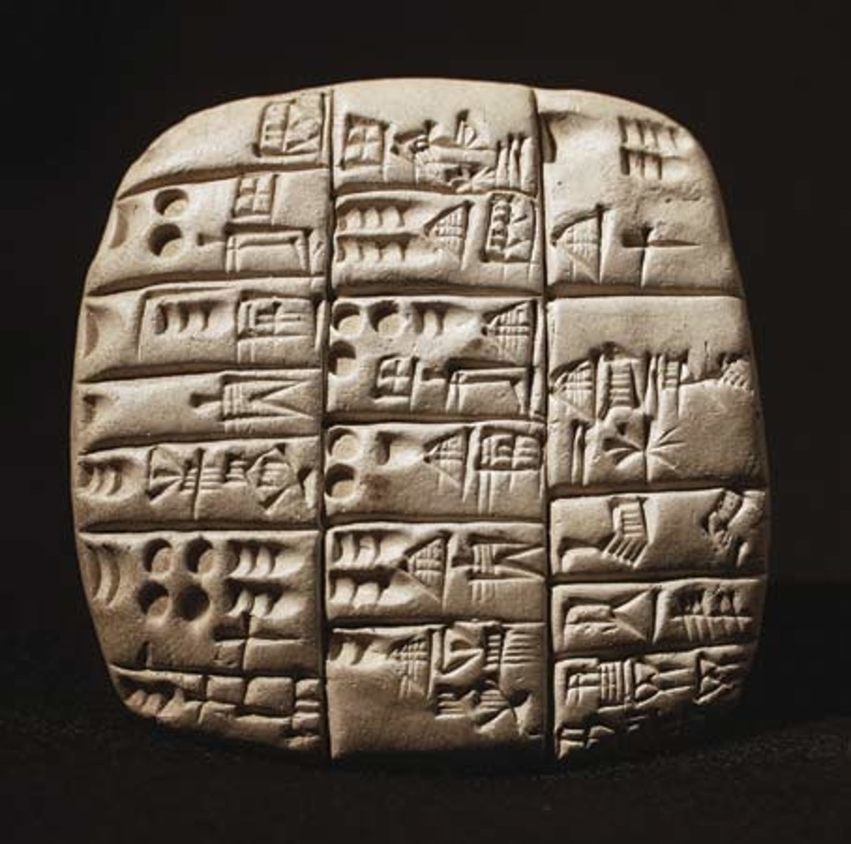 <p>Earliest form of writing developed by the Sumerians using a wedge shaped stylus and wet clay tablets.</p>