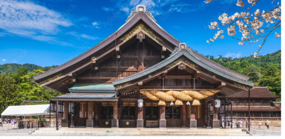 <p><span>(Shimane Prefecture) Characterized by a raised floor and thick wooden columns, reflecting early Japanese architecture before the influence of Buddhism.</span></p>