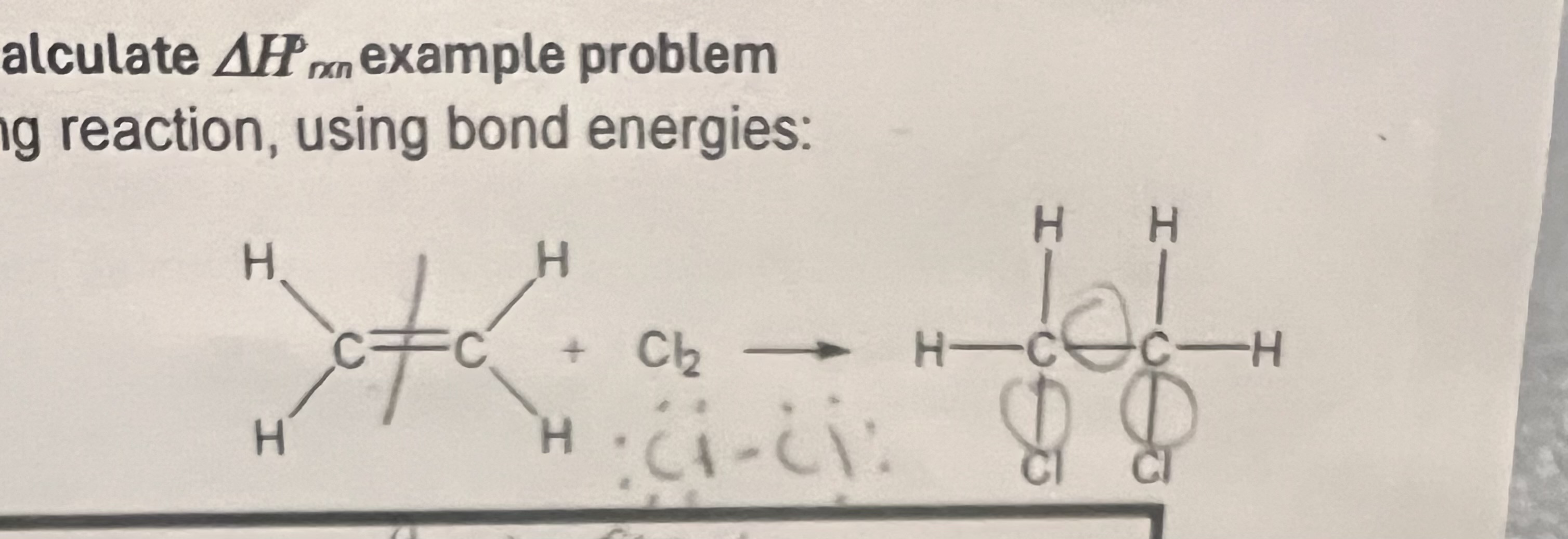 <p>How many bonds formed and broken? </p>