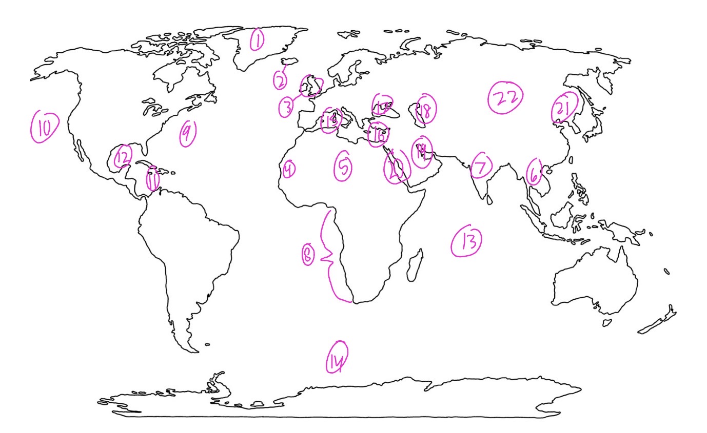 <p>What is 14 on this map?</p>