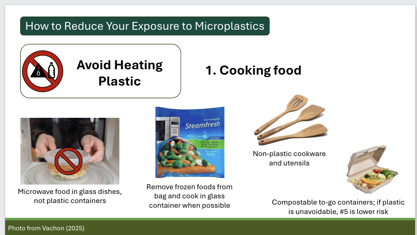 <p>Identify ways people can reduce their exposure to microplastics </p>